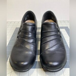 Clarks Womens Channing Haley Black Booties Size 7 1/2 Slip On